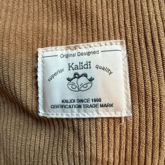 Kalidi Tan Corduroy Tote Bag - Picture 2 of 4